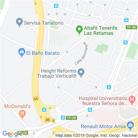 ¿Cómo llegar a Calle Bencheque, Santa Cruz De Tenerife en